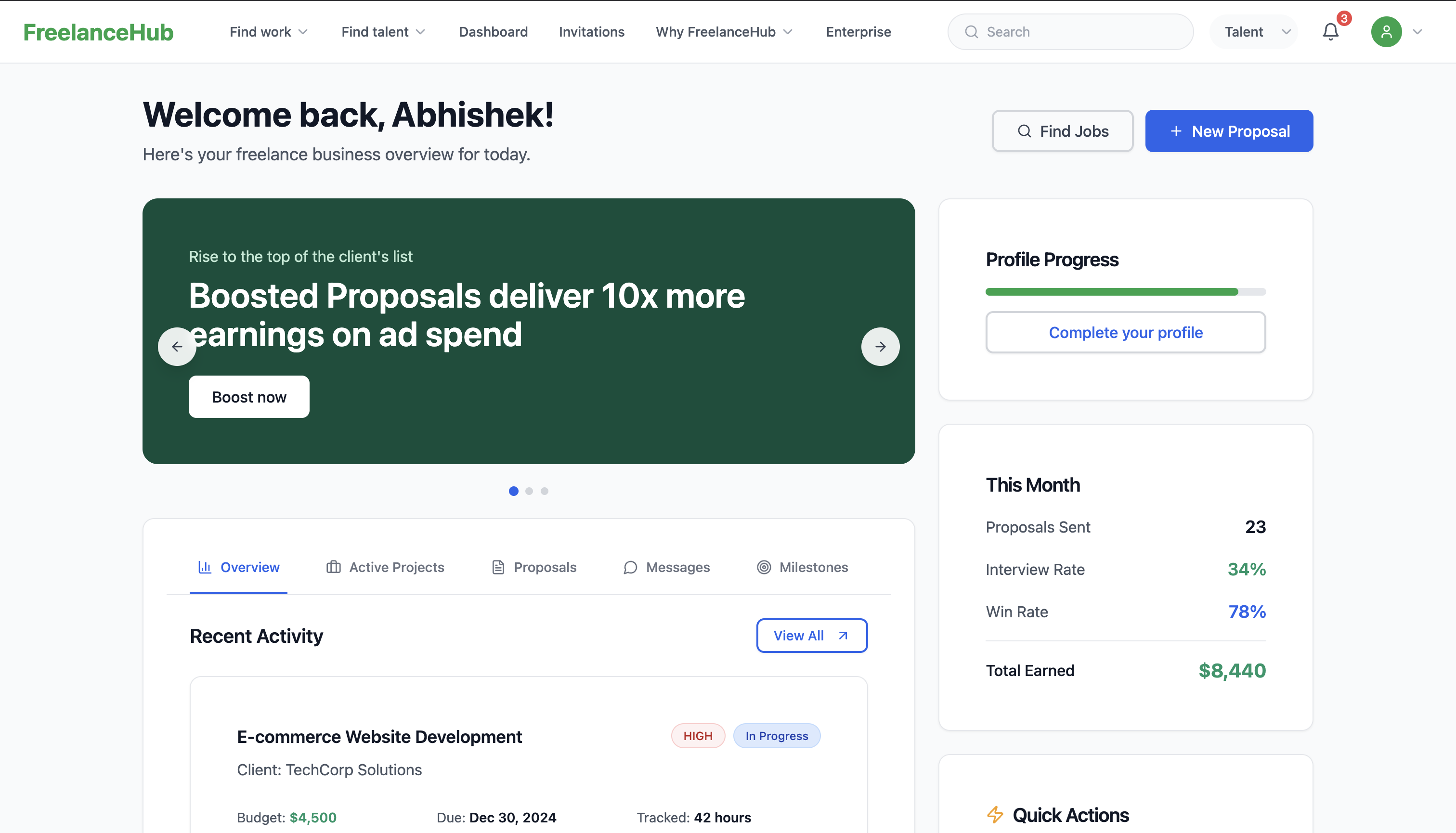 FreelanceHub Platform